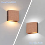 applique murale moderne 6W LED 90 260V aluminium bois naturel doré fixée mur