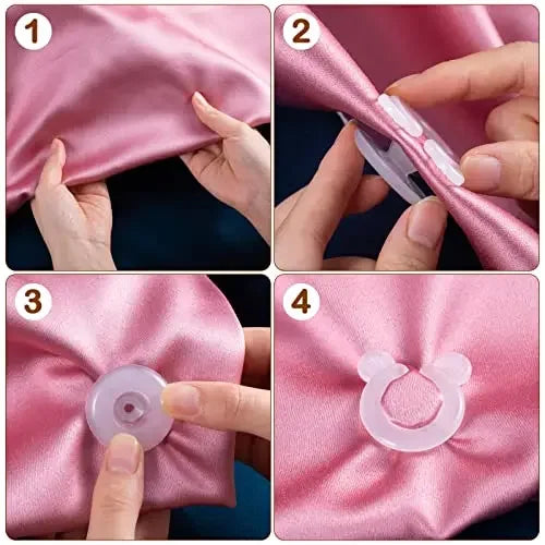 clips literie blanc moderne durable plastique fixations couettes support couvertures