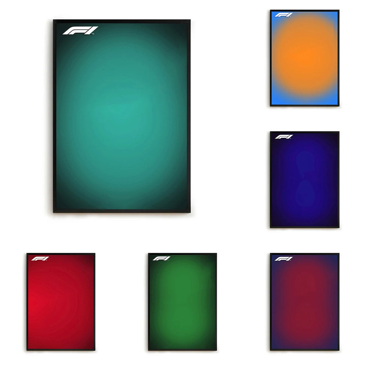 tableau diamants motif géométrique moderne décoration murale autocollante kit complet bleu vert
