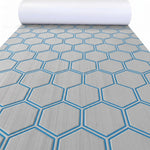tapis sol mousse eva hexagon noir vert moderne antidérapant adhésif camping surf