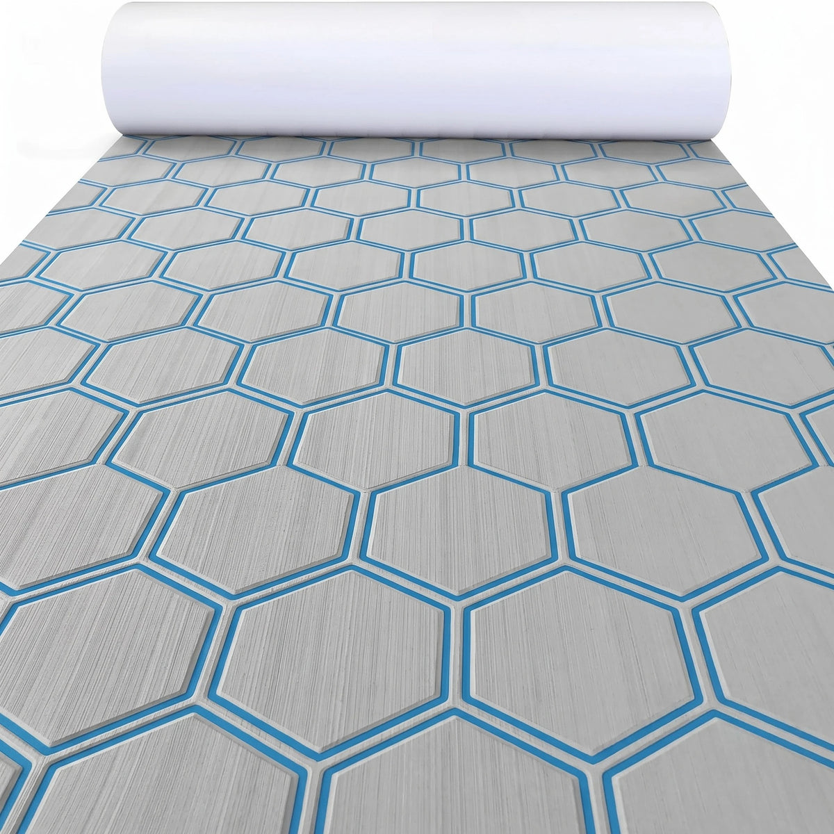 tapis sol mousse eva hexagon noir vert moderne antidérapant adhésif camping surf