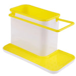 organisateur vaisselle plastique vert blanc moderne pratique support mural éponge gant cuisine brosse pot