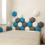 Panneau mural hexagonal en couleur noire pour ambiance moderne