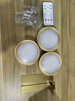 lampe murale led or moderne télécommande éclairage quotidien fixée mur