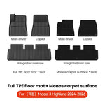 tapis sol voiture noir rayures horizontales minimaliste anti dérapant boucle spécifique imperméable intérieur auto