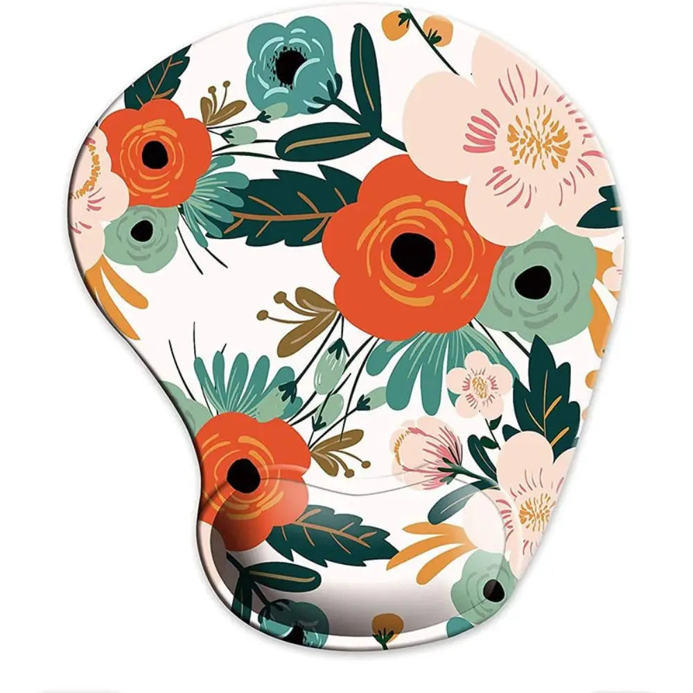 coussin souris ergonomique multicolore floral adhésif gamer portable abstraits motifs opaques