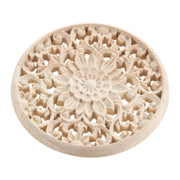 décoration murale bois sculpté floral naturelle artisanale élégante moderne rustique mur cercle bioclimatique