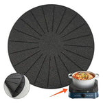 tapis protection induction silicone noir rayures radiales anti dérapant moderne cuisine chống trầy