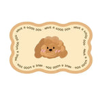 autocollant murale motif chien ours mignon texte have good dog beige rose