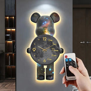 horloge murale numérique led motifs galactiques moderne roseRGBOPTONS/VARIANTES: 10 pouces 12 pouces pouces Jaune