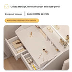table maquillage moderne miroir lumineux tabouret blanc mdf chambre coucher