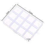 boîtes rangement transparentes 10 15 24 28 grilles clips modernes bijoux bricolage affichage storage