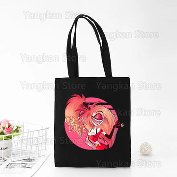 sac main femme toile noire shopper simple grand cabas shopping quotidien