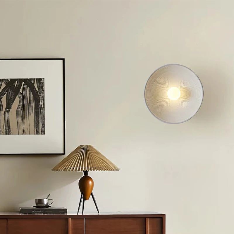 lampe murale led texturée minimaliste bohème éclairage mural chambre coucher