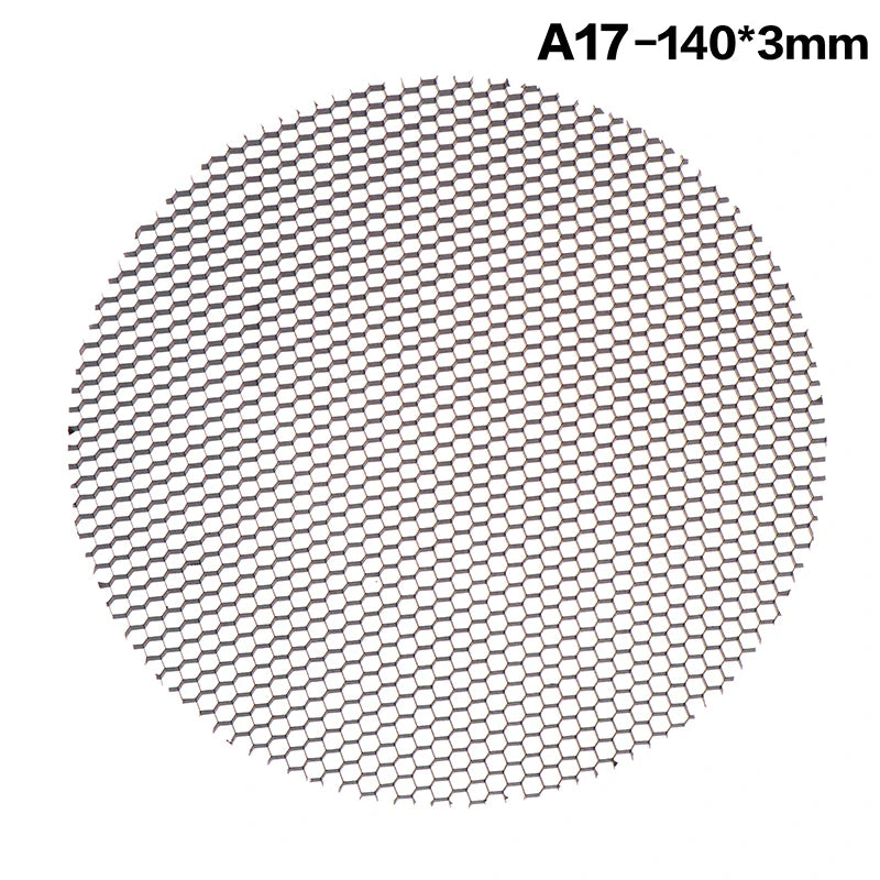 grille ventilation moderne noir maille nid d'abeille antiéblouissement aluminium opaquet fixations cachées