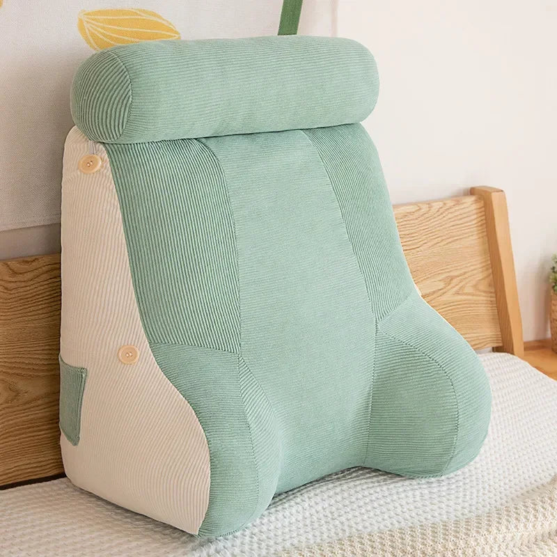 coussin soutien ergonomique moderne lavable vert rose gris bleu jaune pp coton polyester