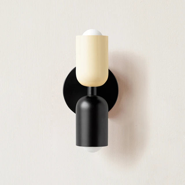 applique murale moderne led noir rouge verte minimaliste fixee mur éclairage cuisine salle manger