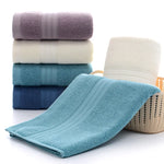 serviettes toilette coton violet blanc bleu marine rayures classiques absorbantes ensemble pièces clips