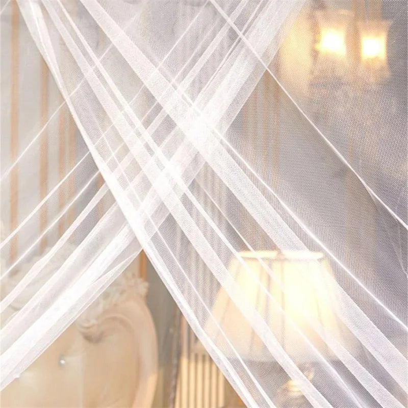 moustiquaire lit dentelle blanche rideau lit princesse décoratif clips fixation