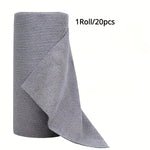 serviettes cuisine microfibre rose clair douces absorbantes modernes pratiques 20 pièces rouleau