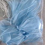 guirlande décorative festives rose noeuds tissu texturé semi transparent mariage anniversaire fille préparation naissance