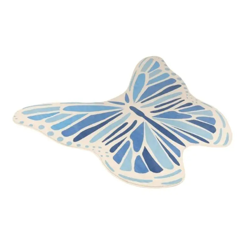tapis moderne papillon géométrique blanc violet bleu vert jaune rose adhésif salon chambre