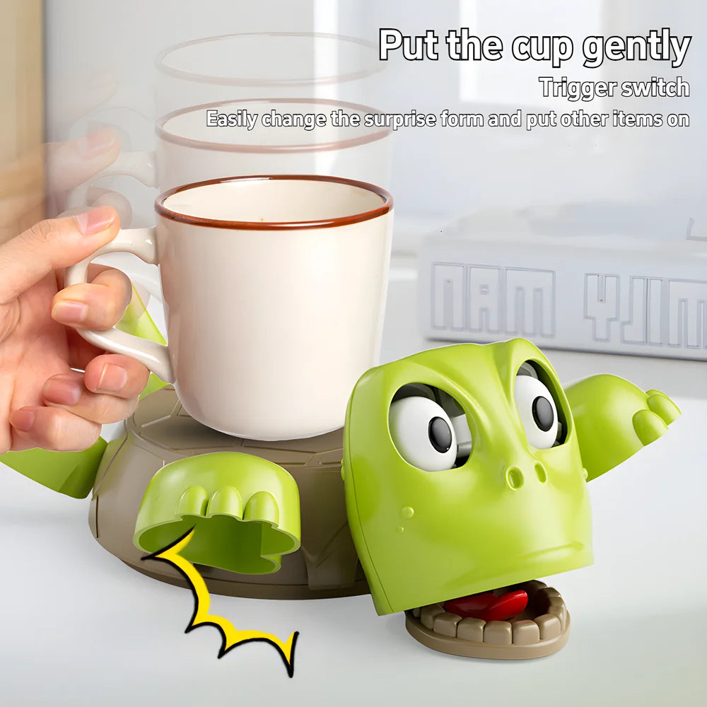 dessous verre tortue cartoon silicone antidérapant vert marron rose textures abeilles
