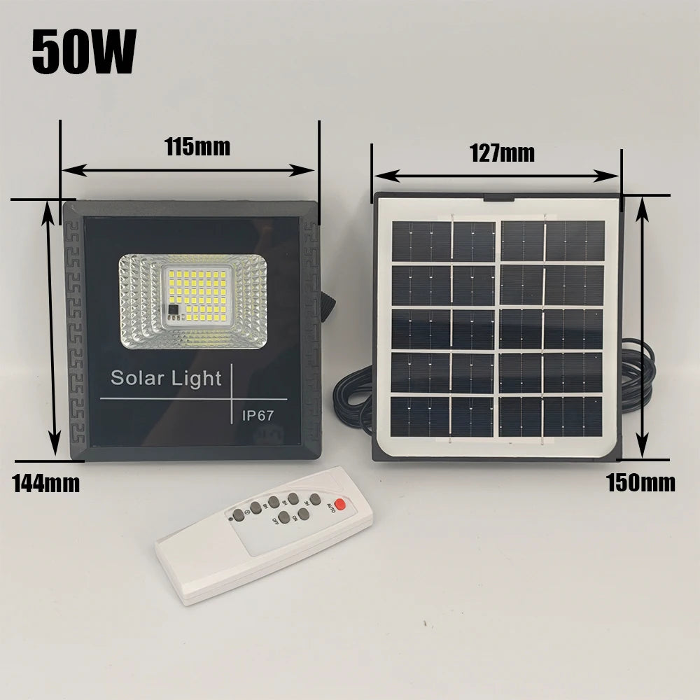 lumière solaire led ip67 moderne autoinstallation vacances 100w 200w 300w 500w 6v abs noir