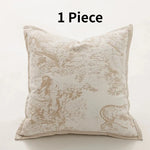 drap lit imprimé floral éléphants beige clair classique maison décoration chambre polyestère Jacquard confortable