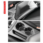 revêtement intérieur voiture inserts console centrale noir gris argenté texturé adhésif adaptable emplacements