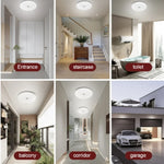 plafonnier led blanc moderne auto touche sensoriel motion radar minimaliste