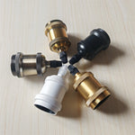 ampoule vis e27 or cuivre argent noir lisse brillant moderne industrielle fixée vis douille