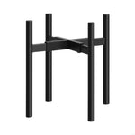 support plante pot noir métal fer réglable moderne vis caoutchouc fourniintérieur extérieur