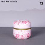 pot thé verre vintage poignée motif fleurs boisson rangement