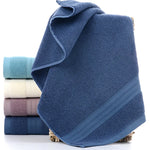 serviettes toilette coton violet blanc bleu marine rayures classiques absorbantes ensemble pièces clips