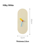 horloge murale moderne aiguille motif abstrait beige jaune bleu rouge contemporain
