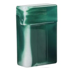 boîte cigarettes bleu marbré moderne boîte briquet stylo violet vert