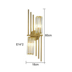 applique murale luxe cristal cuivre moderne éclairage ambiance salon chambre décoration murale dorée