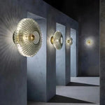 applique murale led moderne blanc doré rayures horizontales fixée mur éclairage quotidien chambre salonhôtel