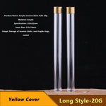 tube encens acrylique transparent hermétique couvercle détachable moderne rangement portable respectueux environnement