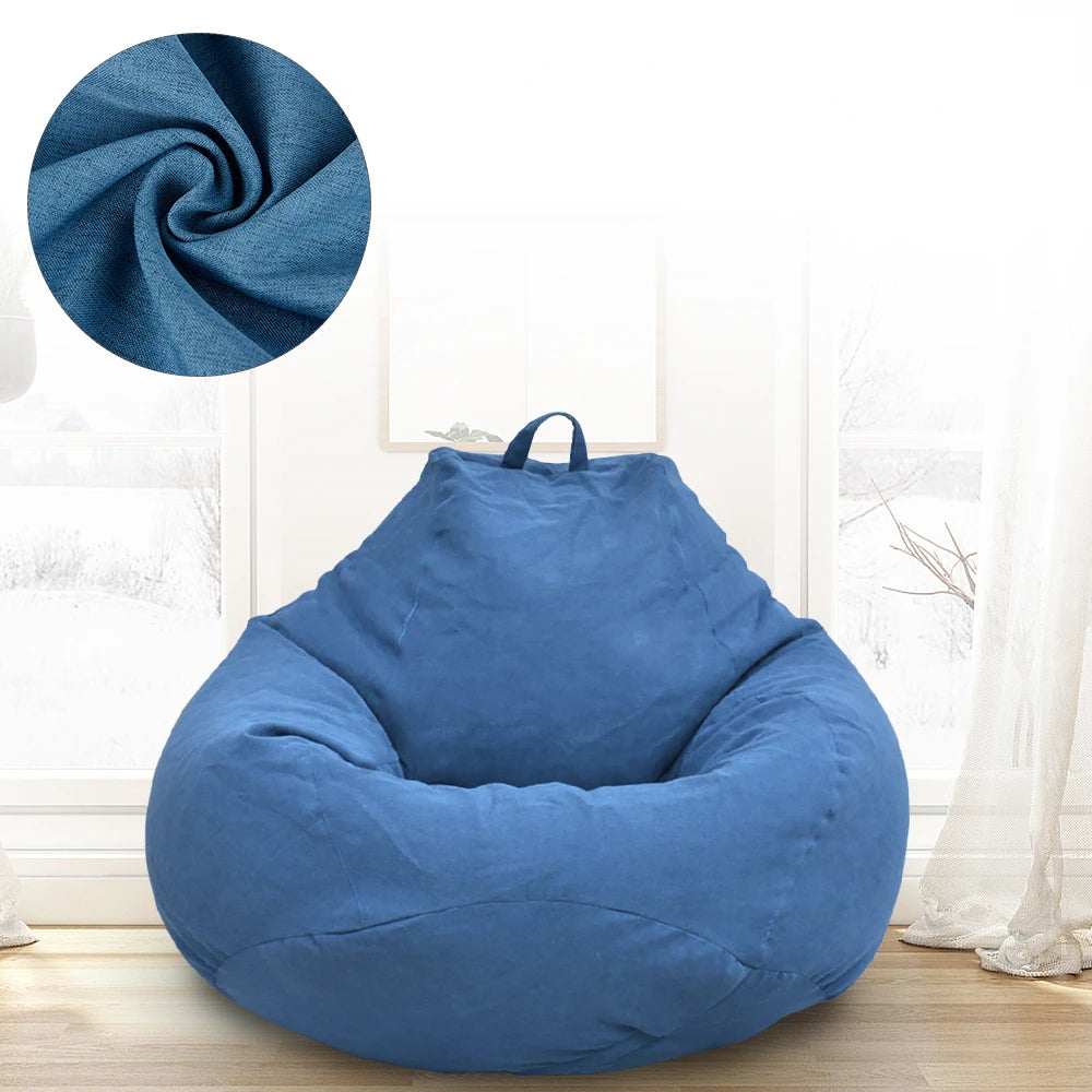 coussin sol sans rembourrage tissu moderne bleu gris jaune violet marron 100x120cm zip sac