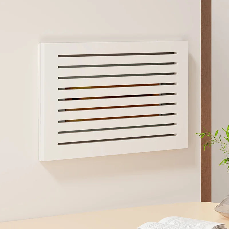 radiateur mural moderne marron clair rayures horizontales fixation murale 40x30cm 50x40cm