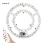 Panneau led blanc circulaire moderne aimant télécommande 60w 72w 80w 100w