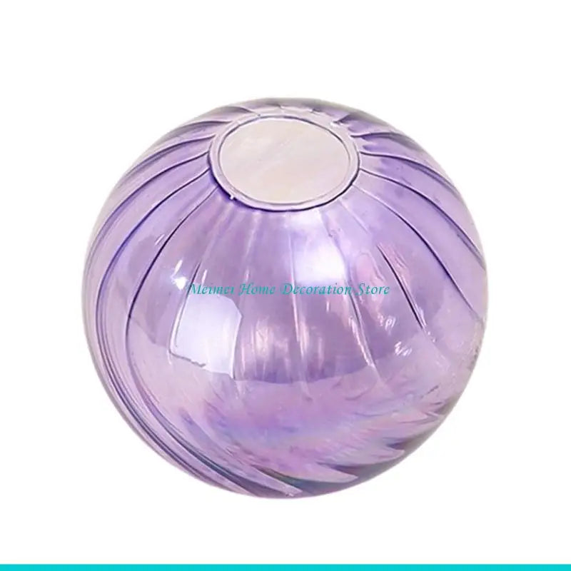 vase verre rayures horizontales moderne fleurs artificielles vert rose violet beige
