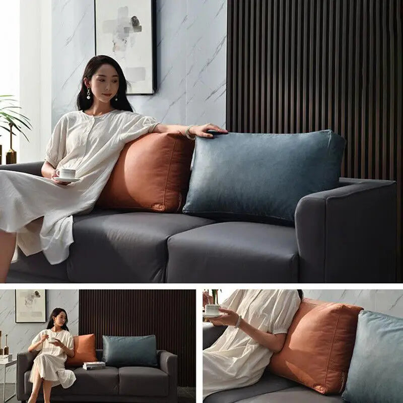 Housse de coussin dossier bordeaux pour décoration intérieure
