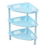 étagère modulaire salle bain niveaux rangement moderne réutilisable plastique sans BPA rose bleu vert