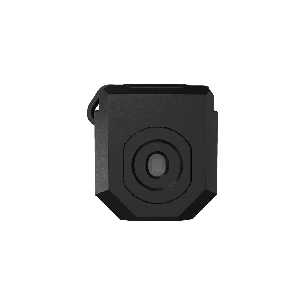 lampe frontale led 1800 lumens noir texturée moderne clip batterie aaa adaptateur