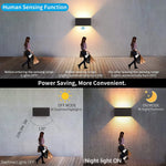lampes murales modernes led noir blanc éclairage directionnel extérieur intérieur adjustable ip65