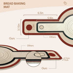tapis cuisson silicone antiadhésif beige utilitaire poignées pain sourdough pâtisserie lot