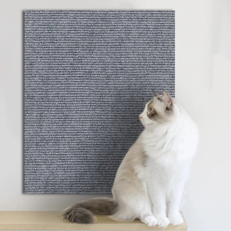 protection meuble anti griffes chat tapis auto adhésif non tissé moderne gris foncé beigeclair